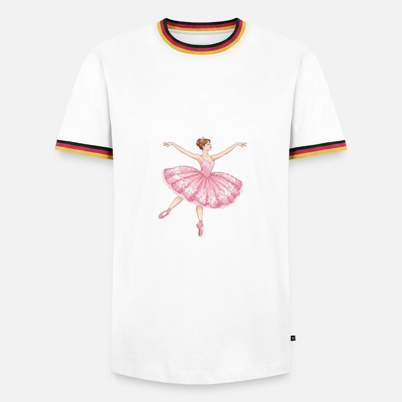 Princess Dancing Ballet - Men's Ringer Shirt - white/tricolour