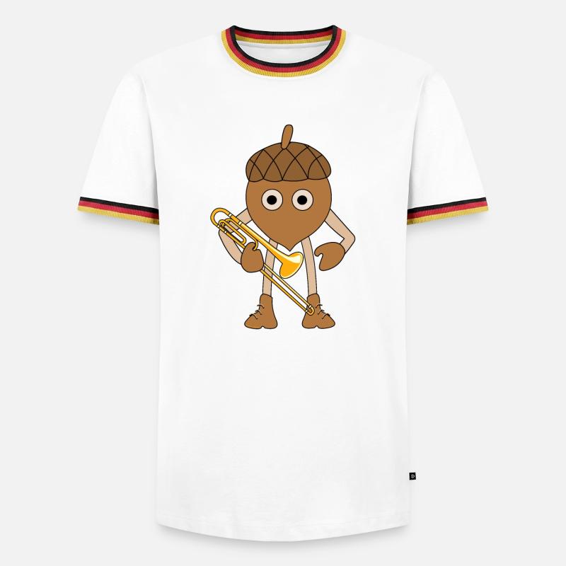 Trombone Nut - Men's Ringer Shirt - white/tricolour