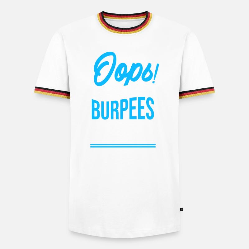 Oops! I'm doing burpees again - Men's Ringer Shirt - white/tricolour