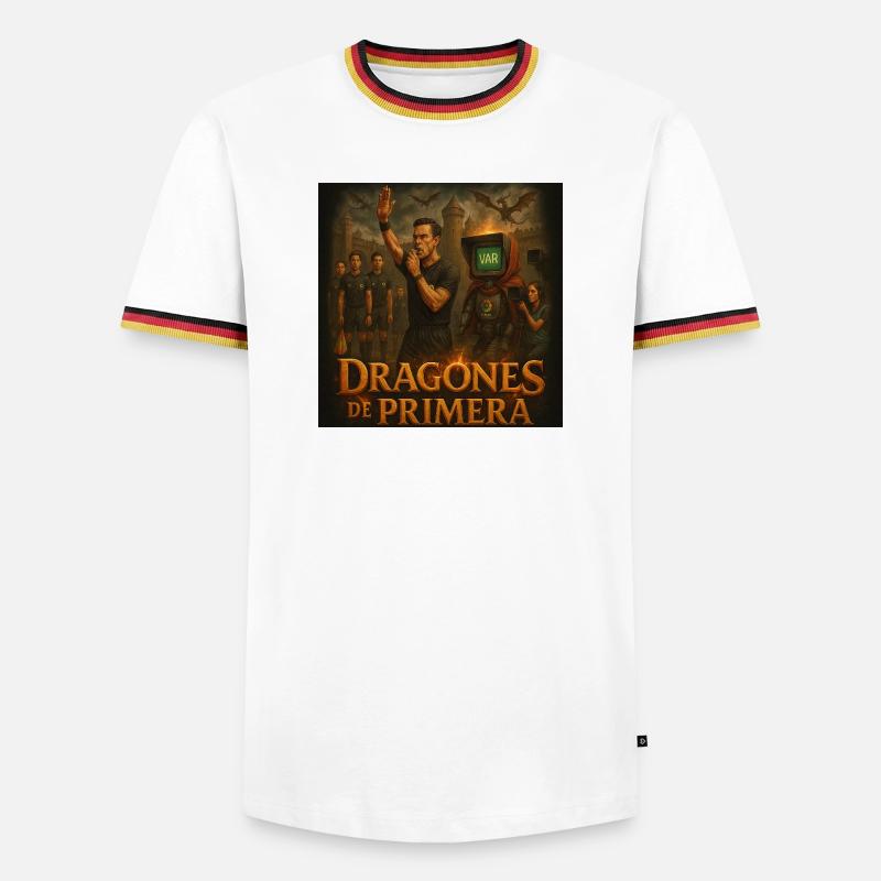 First Class Dragons - Men's Ringer Shirt - white/tricolour