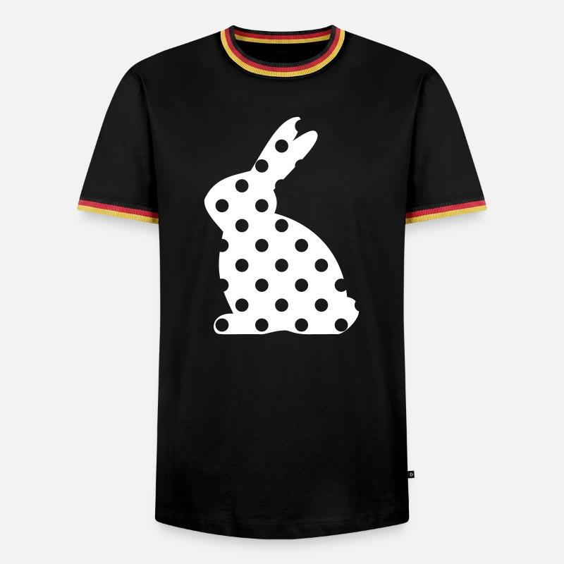 Bunny points Easter gift - Men's Ringer Shirt - black/tricolour