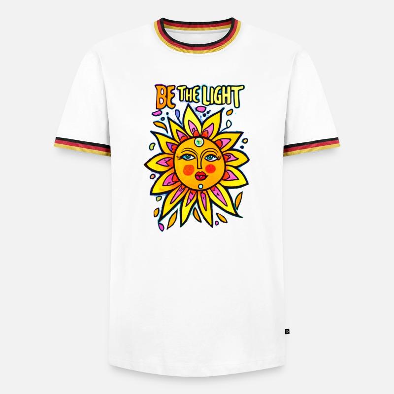 Be the Light - Men's Ringer Shirt - white/tricolour