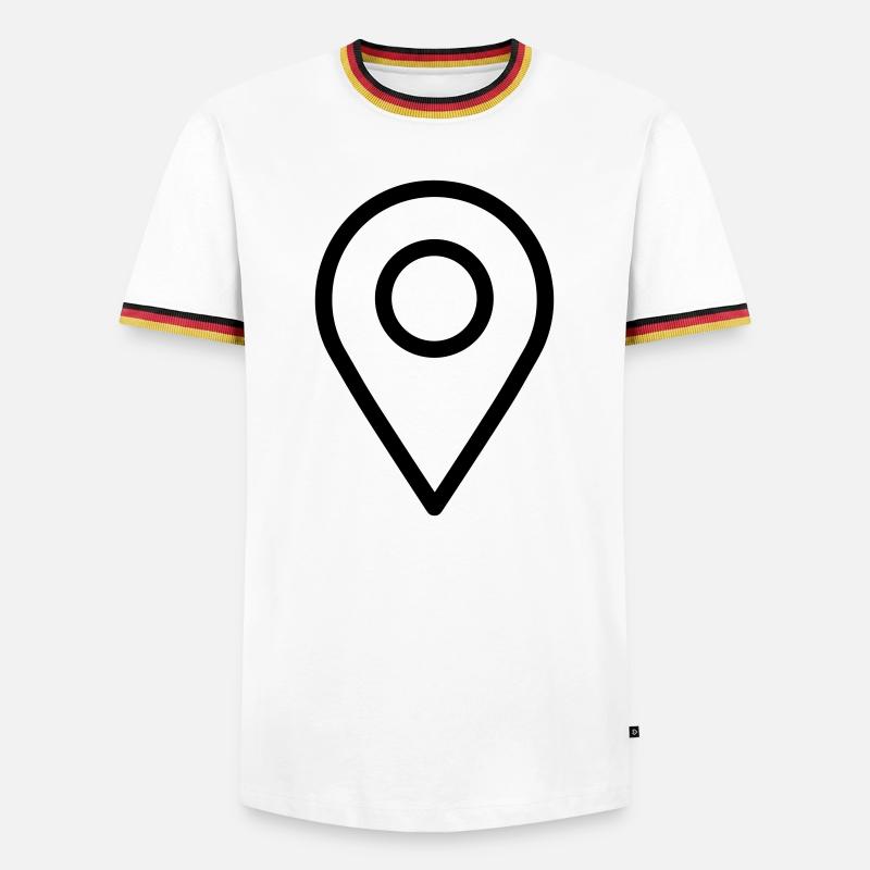 localization - Men's Ringer Shirt - white/tricolour