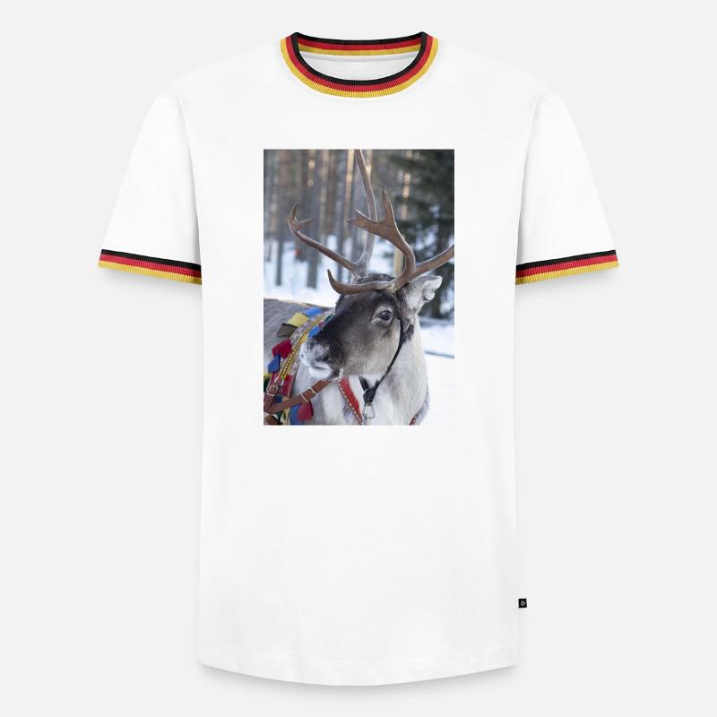 Reindeer - Men's Ringer Shirt - white/tricolour