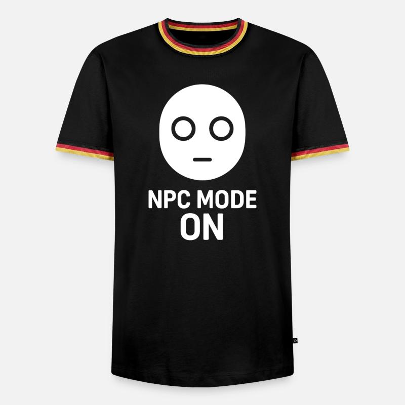 NPC Mode On - Men's Ringer Shirt - black/tricolour