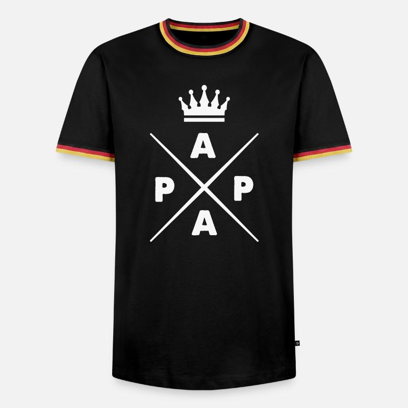 Dad - Men's Ringer Shirt - black/tricolour
