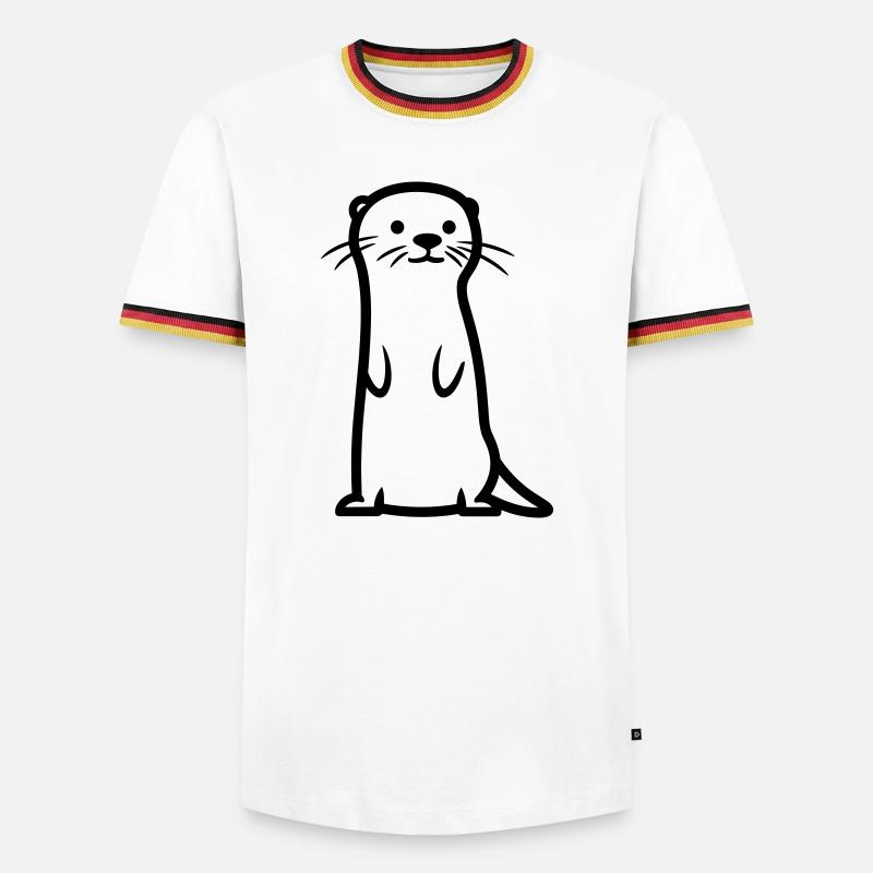 otter - Men's Ringer Shirt - white/tricolour