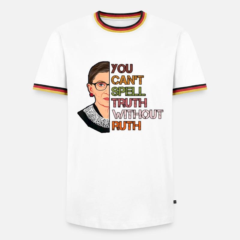 Truth Without Ruth Icon - Men's Ringer Shirt - white/tricolour