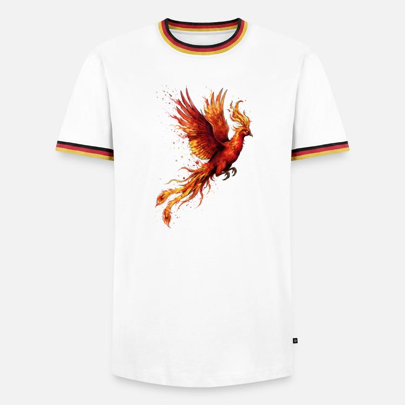 Phoenix Firestorm - Men's Ringer Shirt - white/tricolour