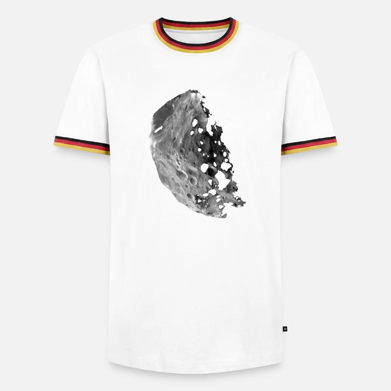 asteroid - Men's Ringer Shirt - white/tricolour