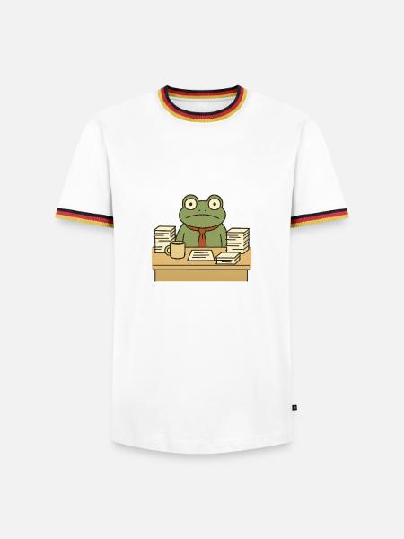 Business Frog - Men's Ringer Shirt - white/tricolour