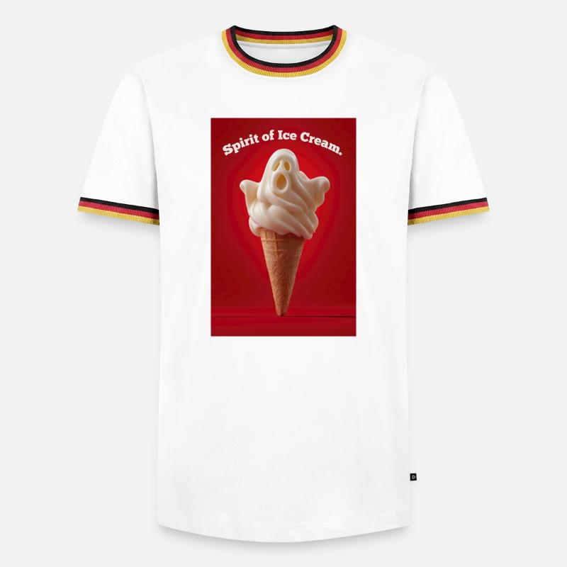 Der Geist des Eises - Männer Kontrast-T-Shirt - Weiß/Dreifarbig