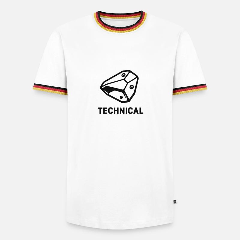 Technical Boulder - Men's Ringer Shirt - white/tricolour