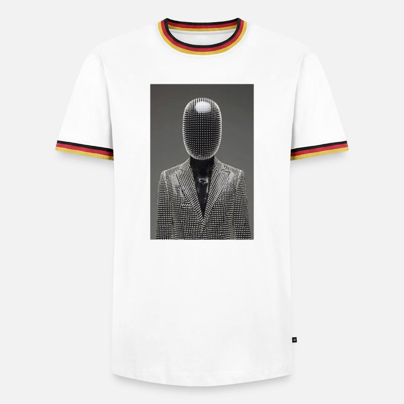 Dotgrid LED Suit - Men's Ringer Shirt - white/tricolour