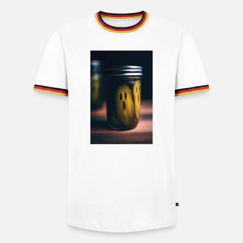 Haunted Pickle Jar Ghosts - Men's Ringer Shirt - white/tricolour