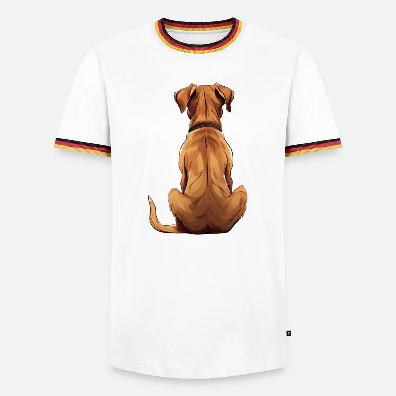Rhodesian Ridgeback - Men's Ringer Shirt - white/tricolour