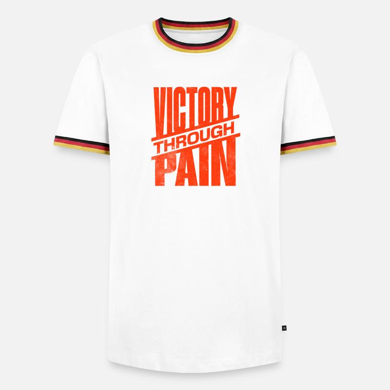 Victory - Men's Ringer Shirt - white/tricolour