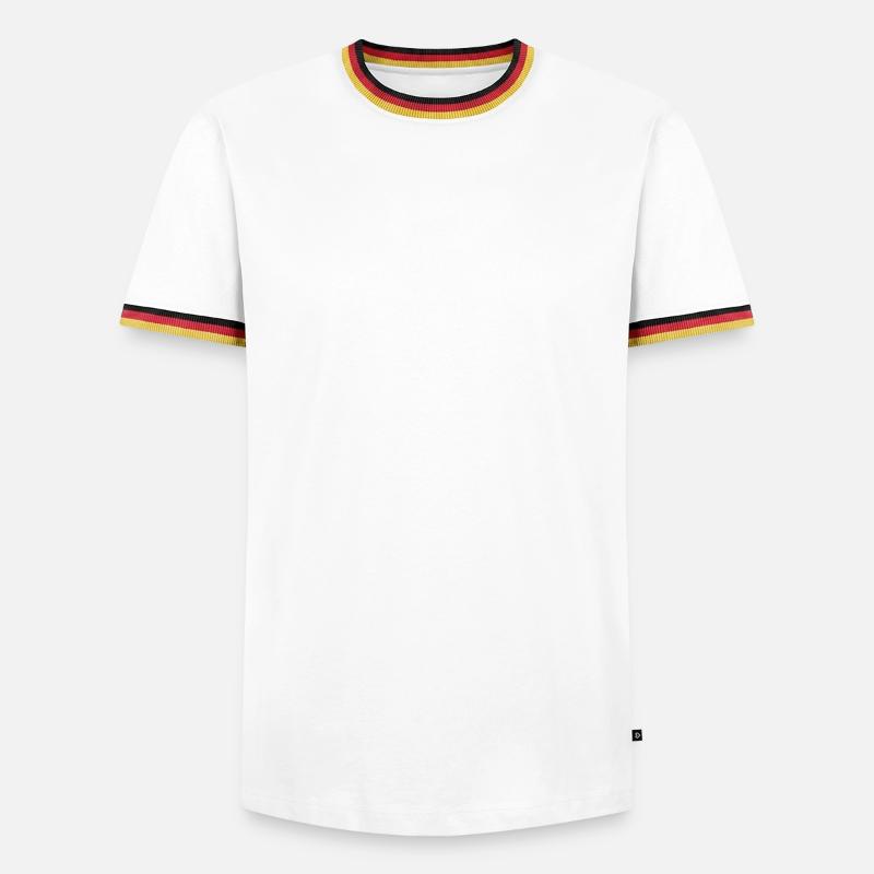 Error 404 – Feelings Not Found - Männer Kontrast-T-Shirt - Weiß/Dreifarbig