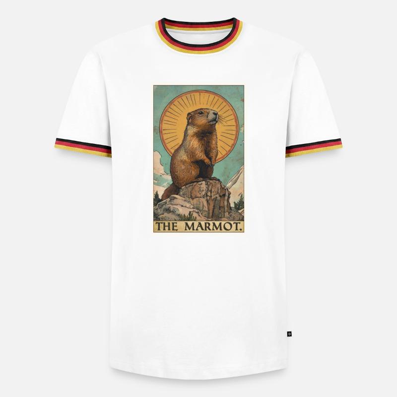 Marmots Groundhog - Men's Ringer Shirt - white/tricolour