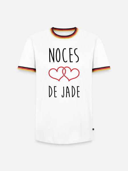 Jade Wedding 26 Years of Love - Men's Ringer Shirt - white/tricolour
