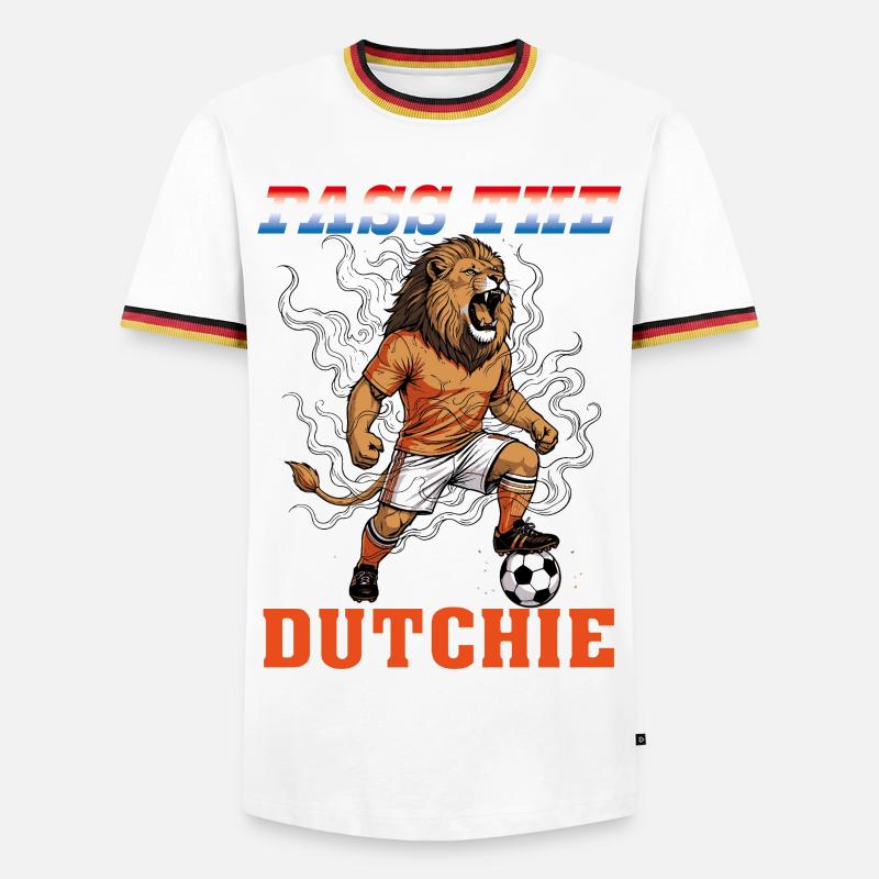 OPtheD - Men's Ringer Shirt - white/tricolour