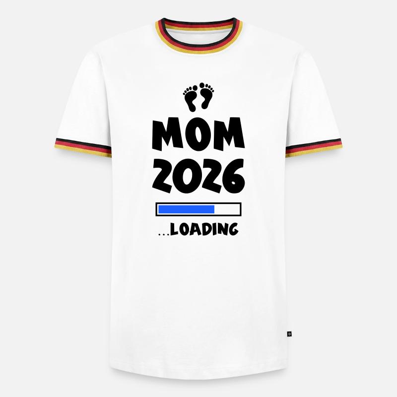 Mom 2026 Loading Mama - Men's Ringer Shirt - white/tricolour
