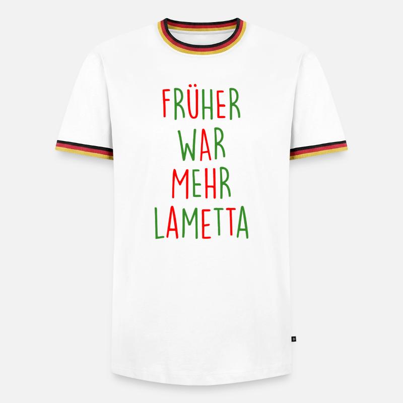 Tinsel - Men's Ringer Shirt - white/tricolour