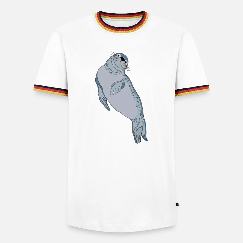 Seal seal - Men's Ringer Shirt - white/tricolour