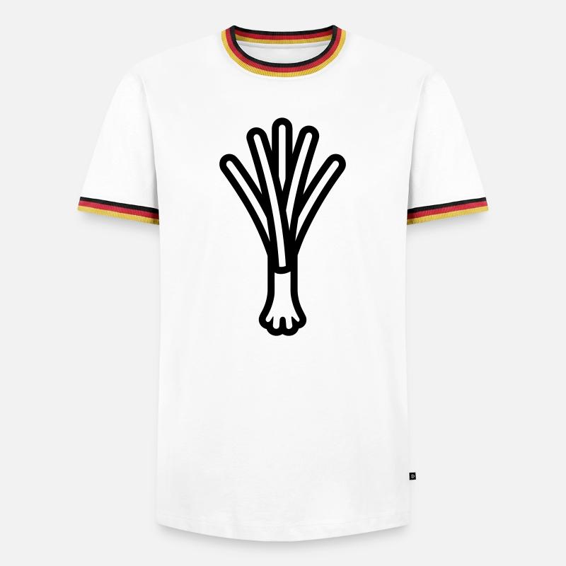 leek - Men's Ringer Shirt - white/tricolour