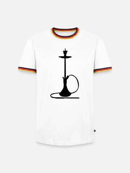 Shisha Silhouette - Men's Ringer Shirt - white/tricolour