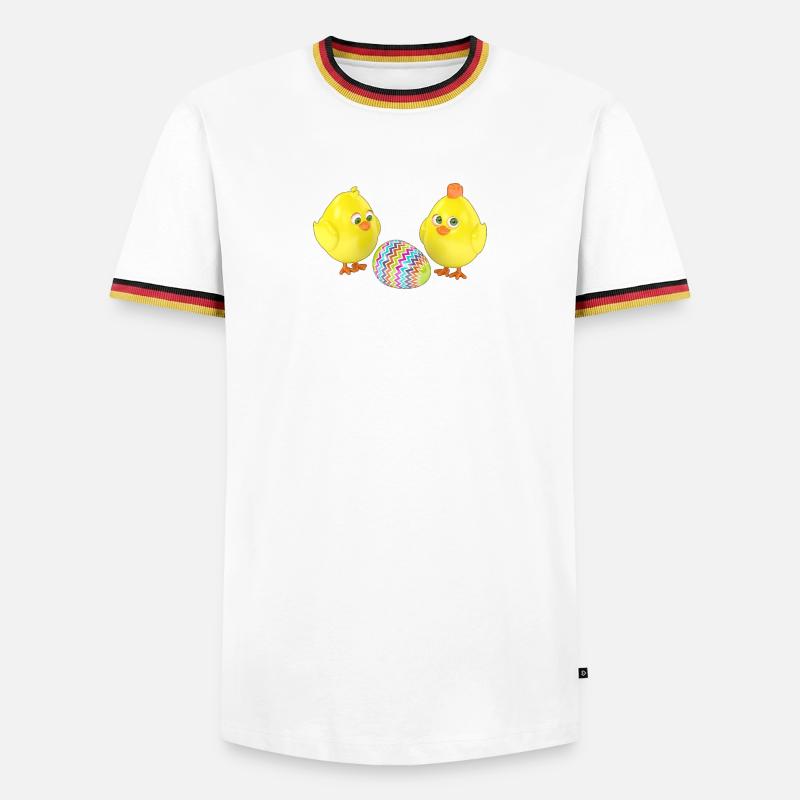 Easter - Men's Ringer Shirt - white/tricolour