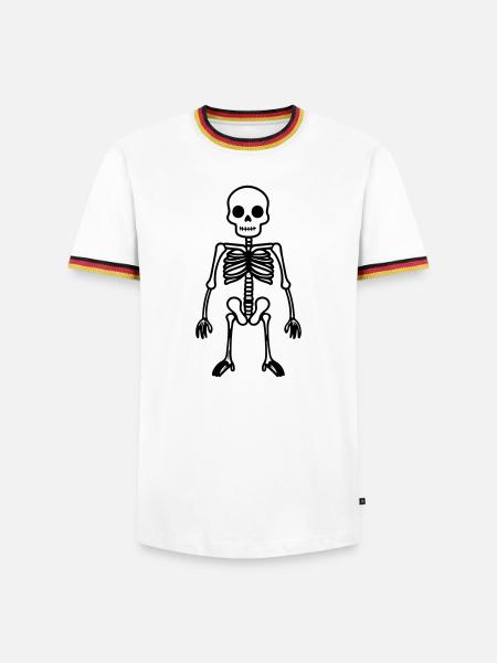 Skeleton Comic - Men's Ringer Shirt - white/tricolour