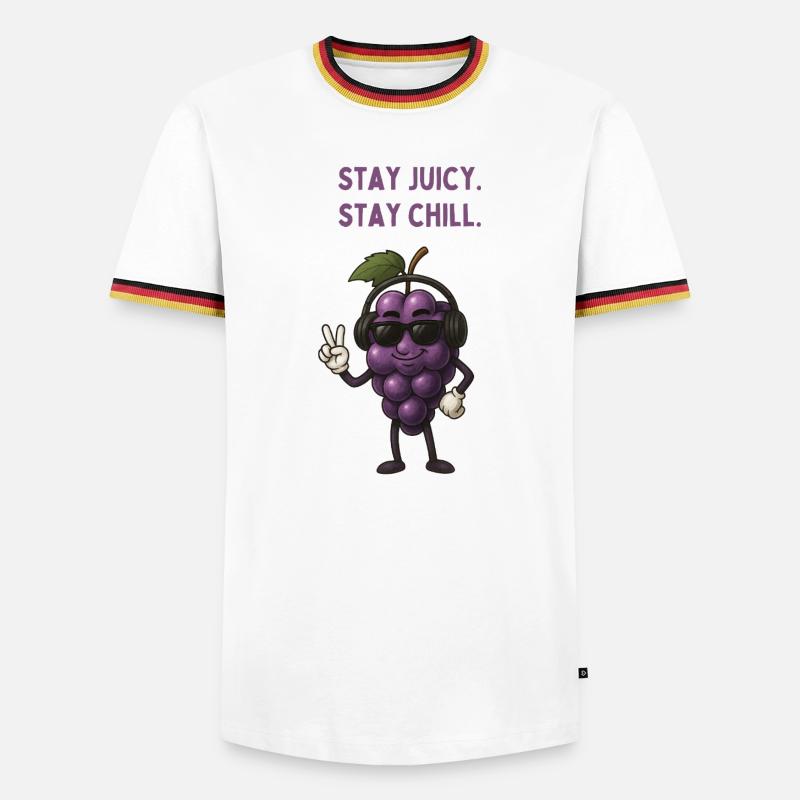 Juicy Grape Chill Mode - Men's Ringer Shirt - white/tricolour