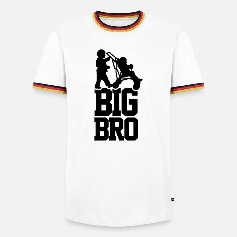 Big Bro - Men's Ringer Shirt - white/tricolour