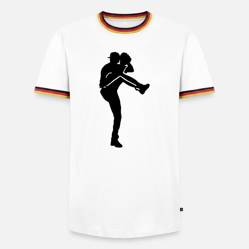 Baseball - Men's Ringer Shirt - white/tricolour