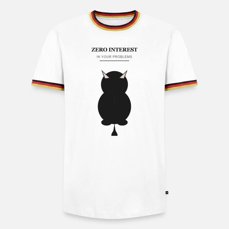 Zero Interest Dämonen-Silhouette - Männer Kontrast-T-Shirt - Weiß/Dreifarbig