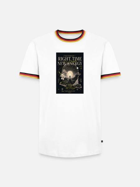 Right Time New Energy - Men's Ringer Shirt - white/tricolour