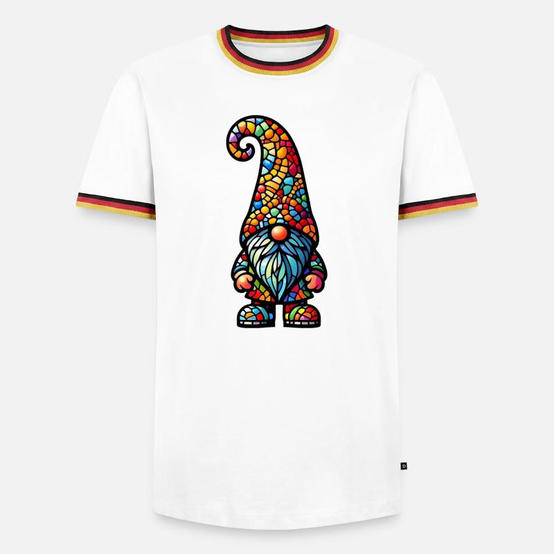 Gnome - Men's Ringer Shirt - white/tricolour