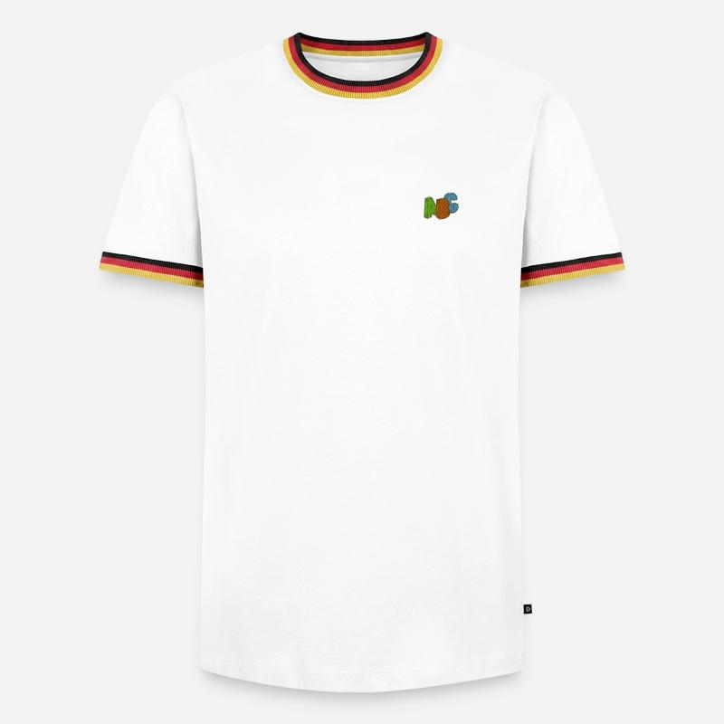 ABC - Men's Ringer Shirt - white/tricolour