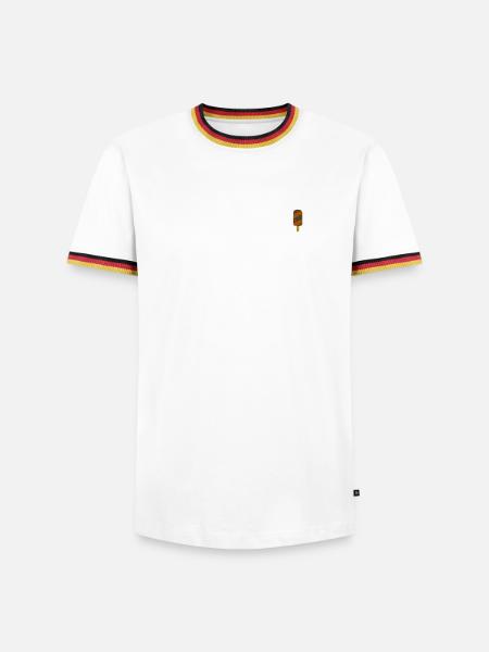 Glaces - T-shirt contrasté Homme - blanc/tricolore
