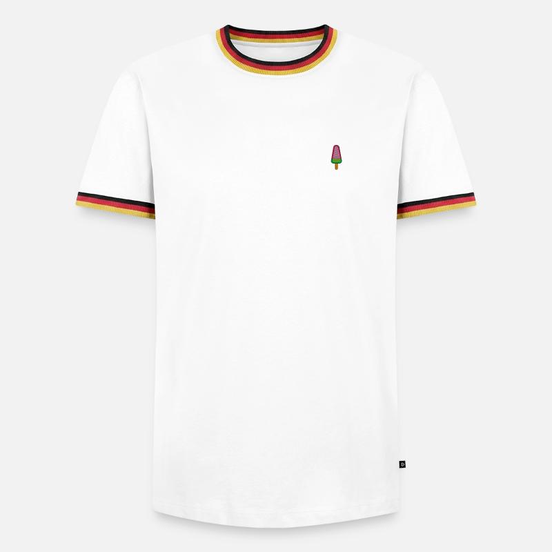 Popsicles - Men's Ringer Shirt - white/tricolour