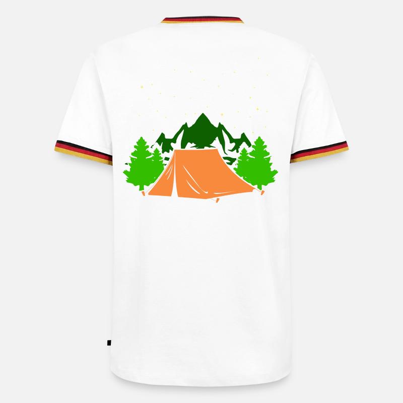 Camping Camping Vacation Gift - Men's Ringer Shirt - black/tricolour