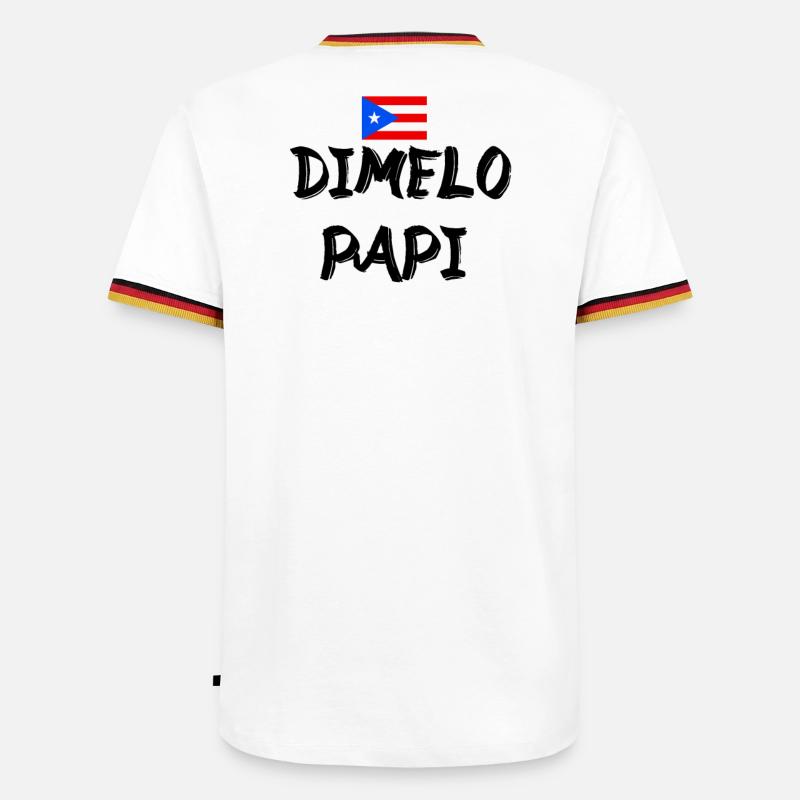 Dimelo Papi Latino - Men's Ringer Shirt - white/tricolour