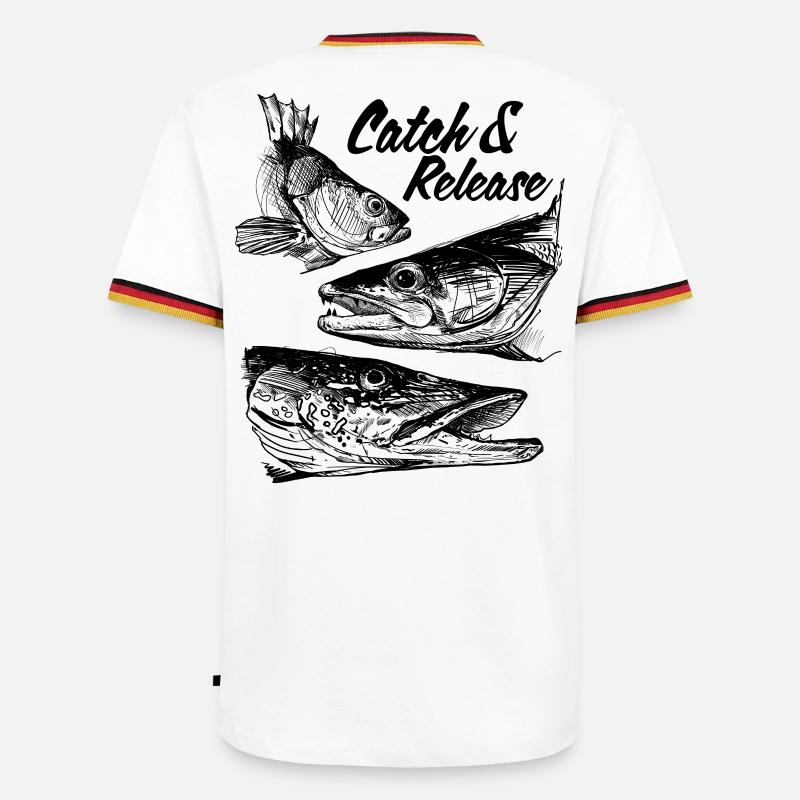 Catch & Release - Men's Ringer Shirt - white/tricolour
