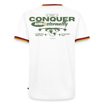 Conquérir - T-shirt contrasté Homme - blanc/tricolore - Dos - AI Model Male 185 light (185cm)