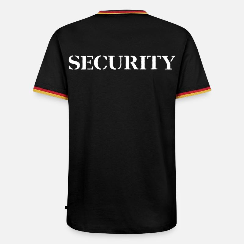 Security - T-shirt contrasté Homme - noir/tricolore