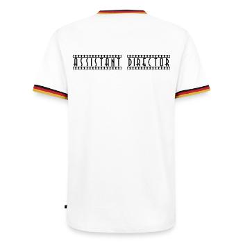 Assistant_Director - T-shirt contrasté Homme - blanc/tricolore - Dos - AI Model Male 185 light (185cm)