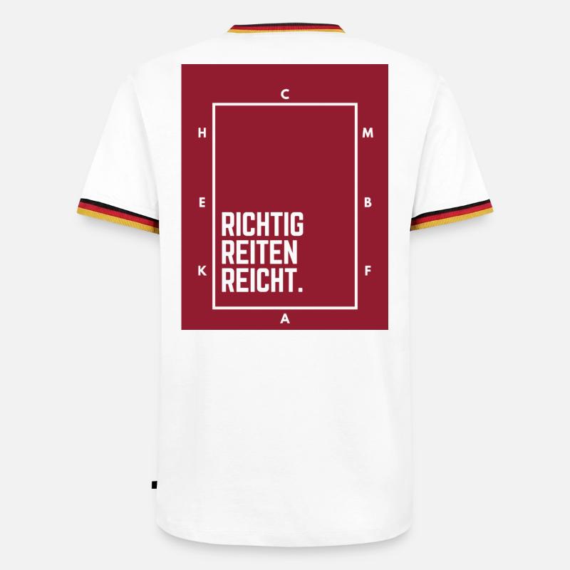 Riding properly is enough. - Men's Ringer Shirt - white/tricolour