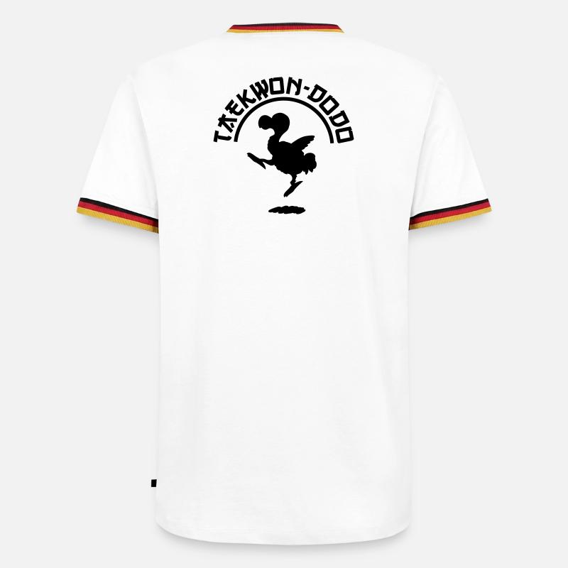 Taekwon-Dodo - Männer Kontrast-T-Shirt - Weiß/Dreifarbig