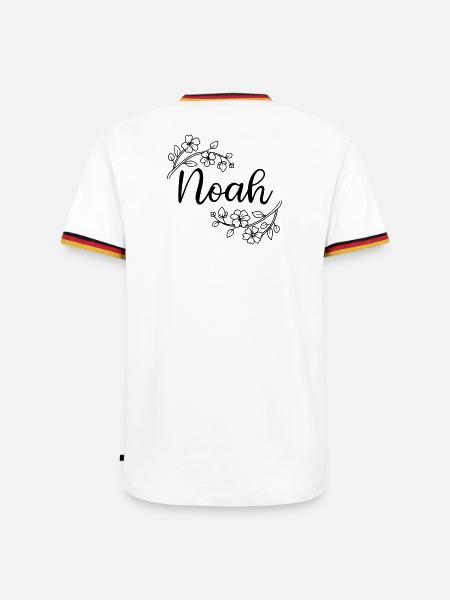 Noah | Name of Name | Vectorgraphic ! - Men's Ringer Shirt - white/tricolour